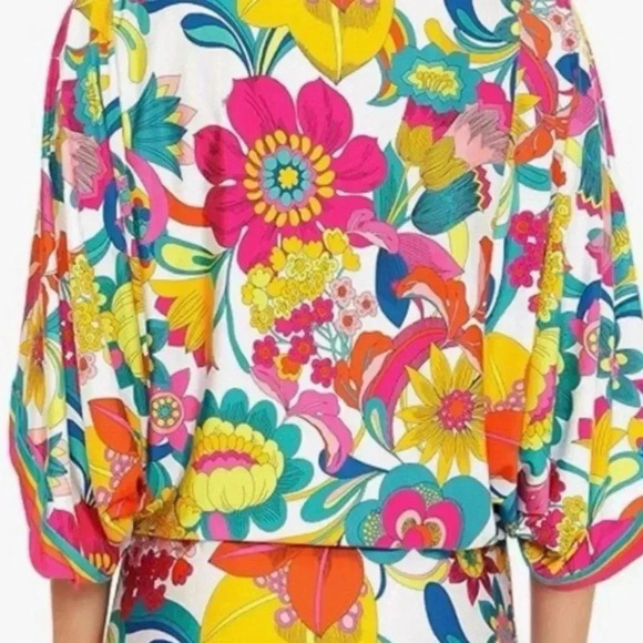 TRINA TURK Women’s Swim and Spa Collection Multicolor Beach Coverup Dress Tunic - Picture 12 of 13